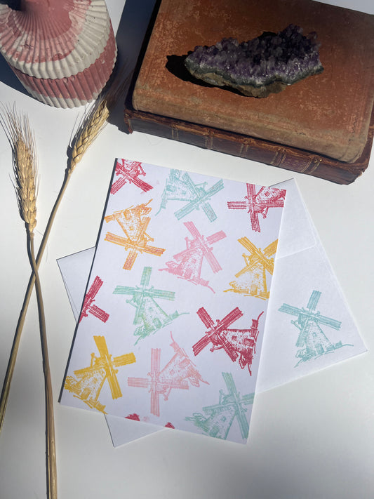 Windmill Note Card